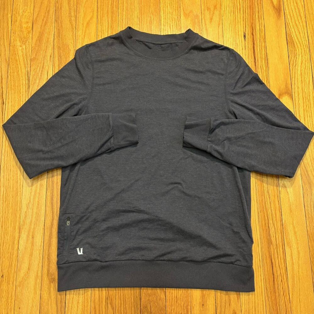 Vuori Ponto Performance Crewneck Sweatshirt Men’s Size Medium Heather Stretch